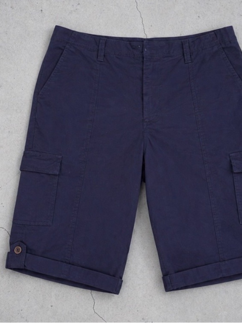 Women's  Chicos Navy Bermuda  Shorts
